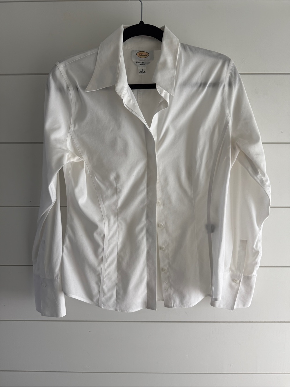 Talbots Classic White Cotton Blouse